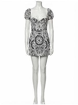 for love and lemons black and white dress FOR LOVE & LEMONS | Minnie Dot Mini Dress main image 0
