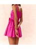 LoveShackFancy Solid Pink Bayer Mini Dress Size 2 - photo 5