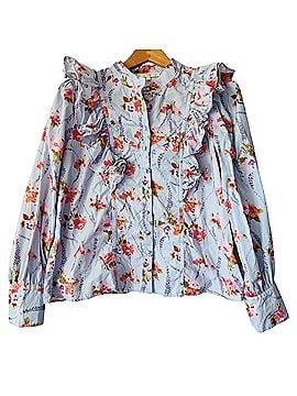 LoveShackFancy Beatrix Long Sleeve Blouse (view 1)