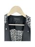 Lafayette 148 New York 100% Polyester Checkered-gingham Black Blazer Size 10 - photo 3