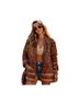 Free People Aztec Or Tribal Print Red Tan Brown Coat Size S - photo 1