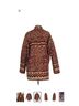 Free People Aztec Or Tribal Print Red Tan Brown Coat Size S - photo 3