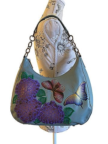Anuschka Garden Leather Shoulder Bag (view 1)