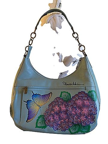 Anuschka Garden Leather Shoulder Bag (view 2)