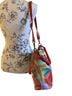 Anuschka 100% Leather Floral Solid Multi Color Red Tan Leather Bucket Bag One size - photo 3