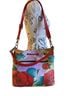 Anuschka 100% Leather Floral Solid Multi Color Red Tan Leather Bucket Bag One size - photo 1