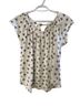 Lauren Conrad 100% Polyester Floral White Black Short Sleeve Blouse Size M - photo 1