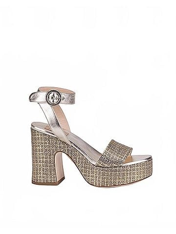 AGL Women's Sandy Metallic Open Toe Sandal (view 1)