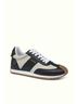 J/Slides Black Women's Leather Stripe Sneaker Size 9 - photo 1