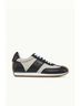 J/Slides Black Women's Leather Stripe Sneaker Size 9 - photo 2