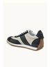 J/Slides Black Women's Leather Stripe Sneaker Size 9 - photo 3