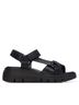XTI Solid Black Women's Pu Strap Sandal Size 6 - photo 1