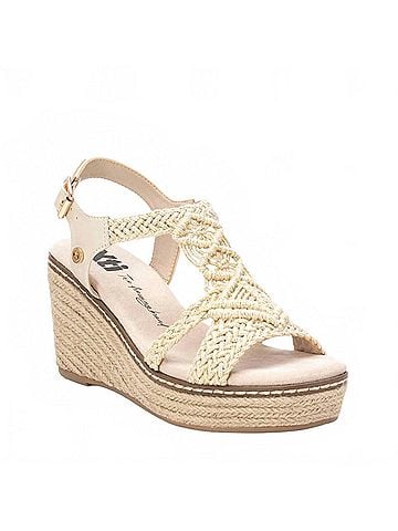 XTI Women's Textile Wedge Sandal (view 2)