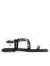 XTI Solid Black Women's Pu Strap Sandal Size 6 - photo 1