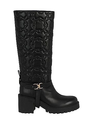 Salvatore Ferragamo Women's Shiran Knee-High Leather Boot (view 1)