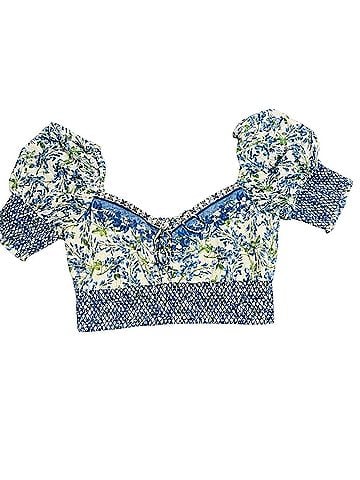 Alice + Olivia Crawford Short Sleeve Blouse (view 1)