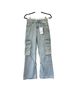 Zara 100% Cotton Solid Blue Jeans Size 0 - photo 8