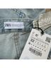 Zara 100% Cotton Solid Blue Jeans Size 0 - photo 9