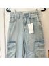 Zara 100% Cotton Solid Blue Jeans Size 0 - photo 7