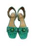 Michael Kors Multi Color Green Blue Heels Size EU 40 1/2 - photo 1