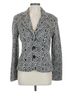 Joseph Ribkoff Chevron-herringbone Black White Blazer Size 12 - photo 1