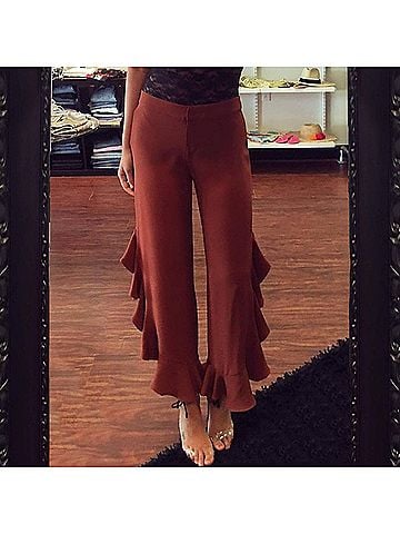 Amanda Uprichard Moonlight Ruffle Pant (view 2)