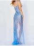 Jovani Print Blue Hadley Gown Size 8 - photo 3