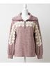 Entro Print Purple All About The Lace Pullover Size L - photo 1