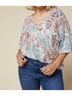 Entro Tie-dye Blue Tie Dye Starburst Top Size 1X - photo 3