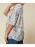 Entro Tie-dye Blue Tie Dye Starburst Top Size 1X - photo 4