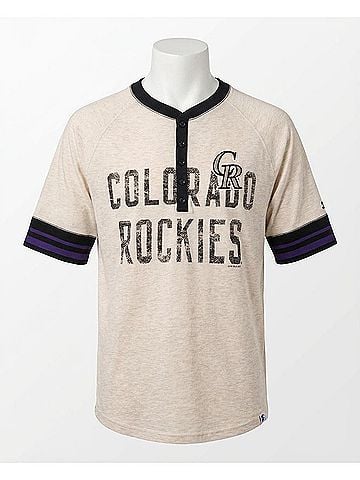 Starter Womens Colorado Rockies First Choice 3/4 Sleeve Shirt (view 1)