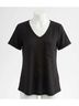 Entro Print Black Textured Pocket Top Size 2X - photo 1