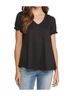 Entro Print Black Textured Pocket Top Size 2X - photo 2