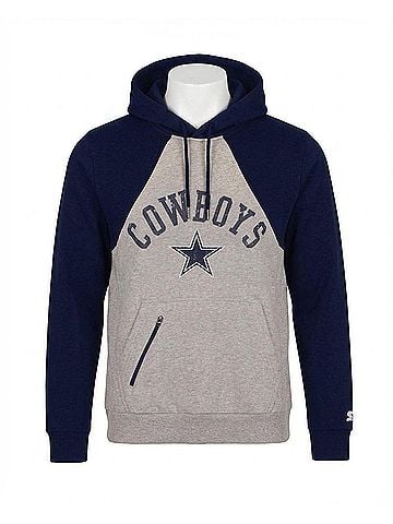 Starter Men's Dallas Cowboys Front Zip-Pocket Hoodie (view 1)