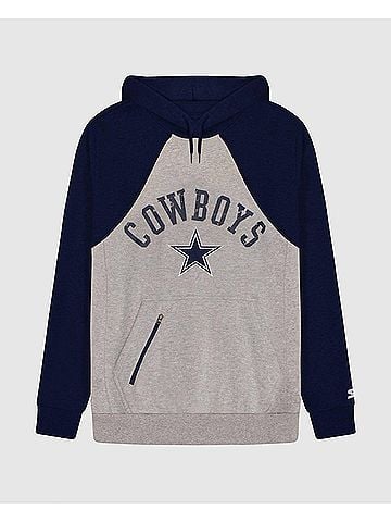 Starter Men's Dallas Cowboys Front Zip-Pocket Hoodie (view 2)