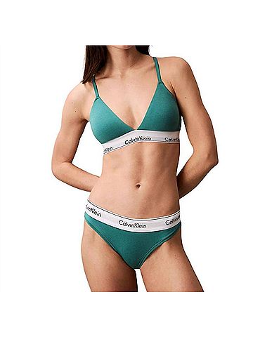 Calvin Klein Icon Cotton Modal Lightly Lined Triangle Bralette (view 2)