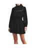 Cleobella Solid Black Berit Mini Dress Size XS - photo 2
