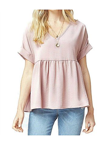 Entro Textured Babydoll Top (view 2)