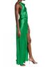 Amanda Uprichard Solid Green Aurela Halter Gown Dress Size M - photo 4