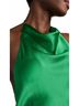 Amanda Uprichard Solid Green Aurela Halter Gown Dress Size M - photo 6