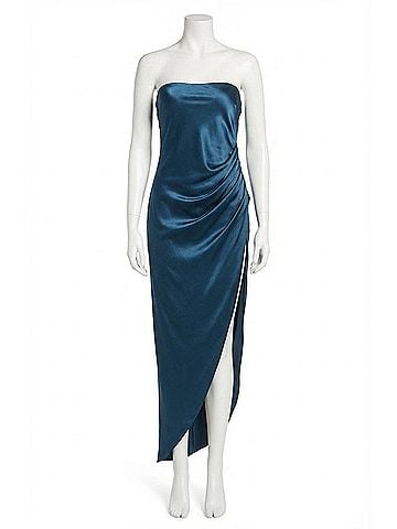 Amanda Uprichard Janae Strapless Silk Dress (view 1)