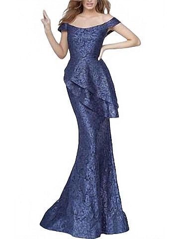 Jovani Off The Shoulder Mermaid Gown (view 2)