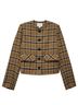 Fifteen Twenty Plaid Brown Jackie Micro Jacket Size S - photo 1