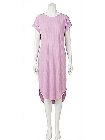 Entro Ribbed Pocket Midi Dress (view 1)