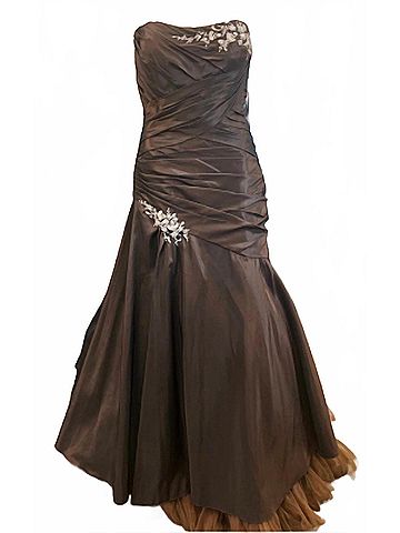 Jovani Women's Strapless Taffeta Mermaid Gown (view 2)