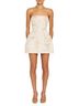 Amanda Uprichard Print Brown Bethany Strapless Romper Size L - photo 2