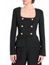Amanda Uprichard Solid Black Tompkins Jacket Size M - photo 2