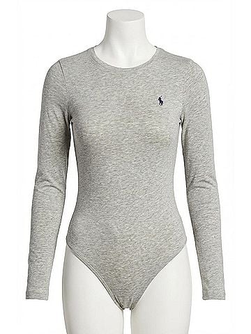 Polo by Ralph Lauren Cotton Blend Long Sleeve Bodysuit (view 1)