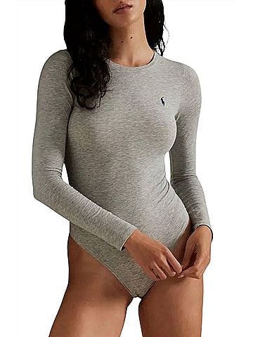 Polo by Ralph Lauren Cotton Blend Long Sleeve Bodysuit (view 2)
