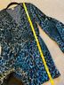 Ecote Animal Print Multi Color Teal Black Romper Size 8 - photo 10